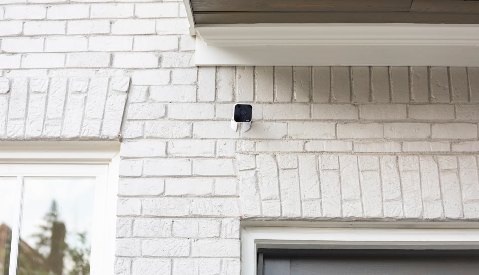 ADT outdoor camera on a Naperville home